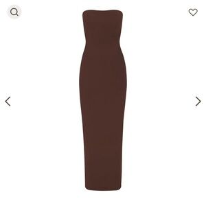 Skims tube dress size medium color cocoa new with tags